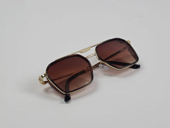 Prada Geometric Metal Sunglasses