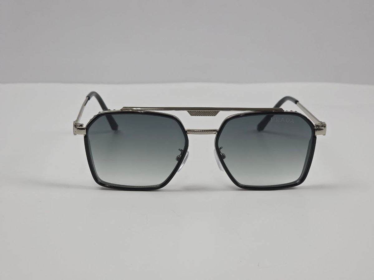 Prada Geometric Metal Sunglasses